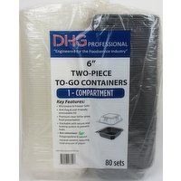 6 inch 2-pc Container, 80 Each